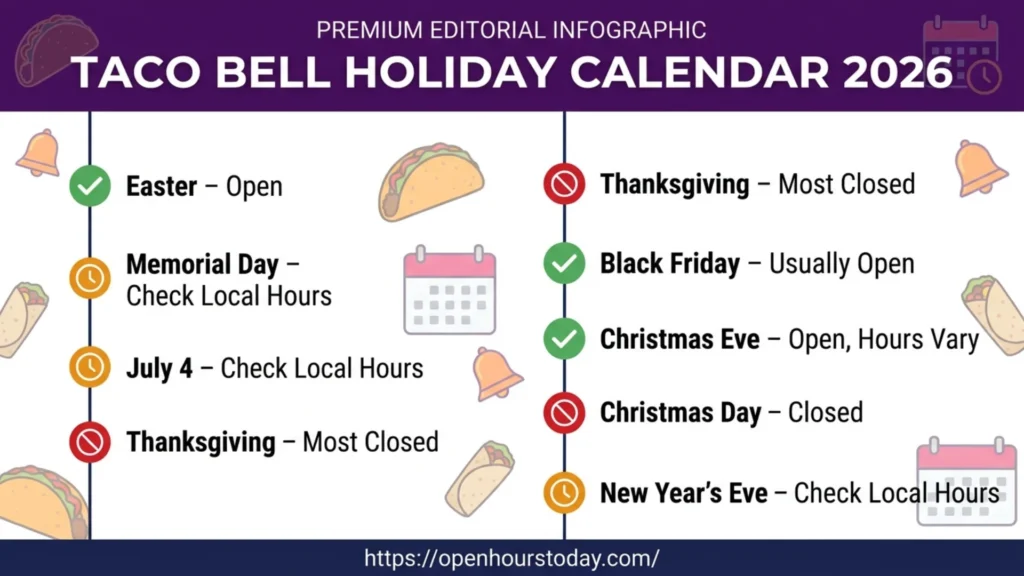 Taco Bell Holiday Hours