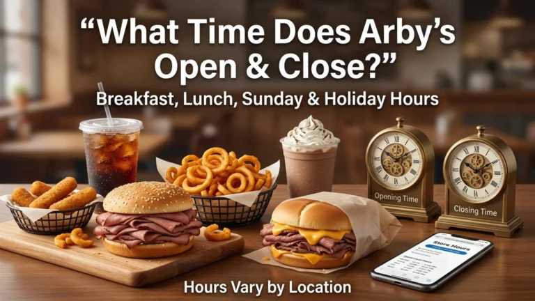 What Time Does Arby’s Open & Close?