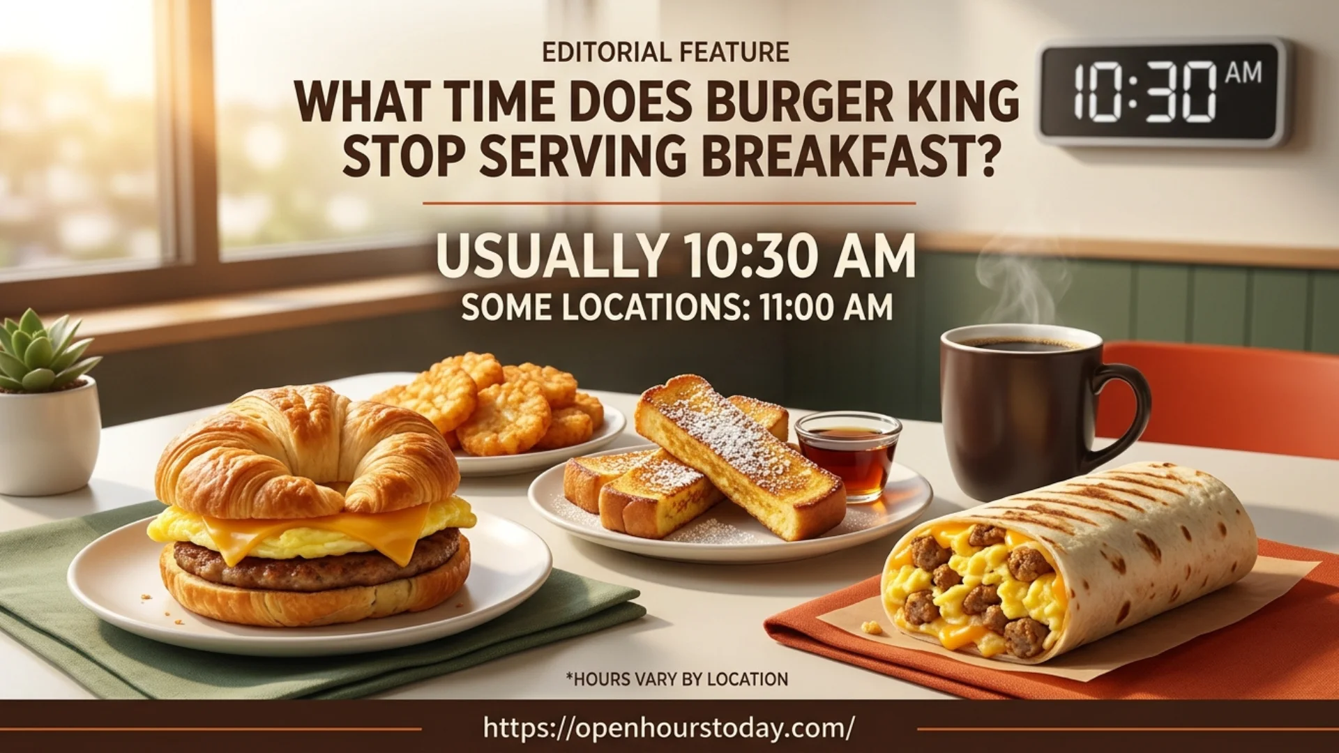 What Time Does Burger King Stop Serving Breakfast